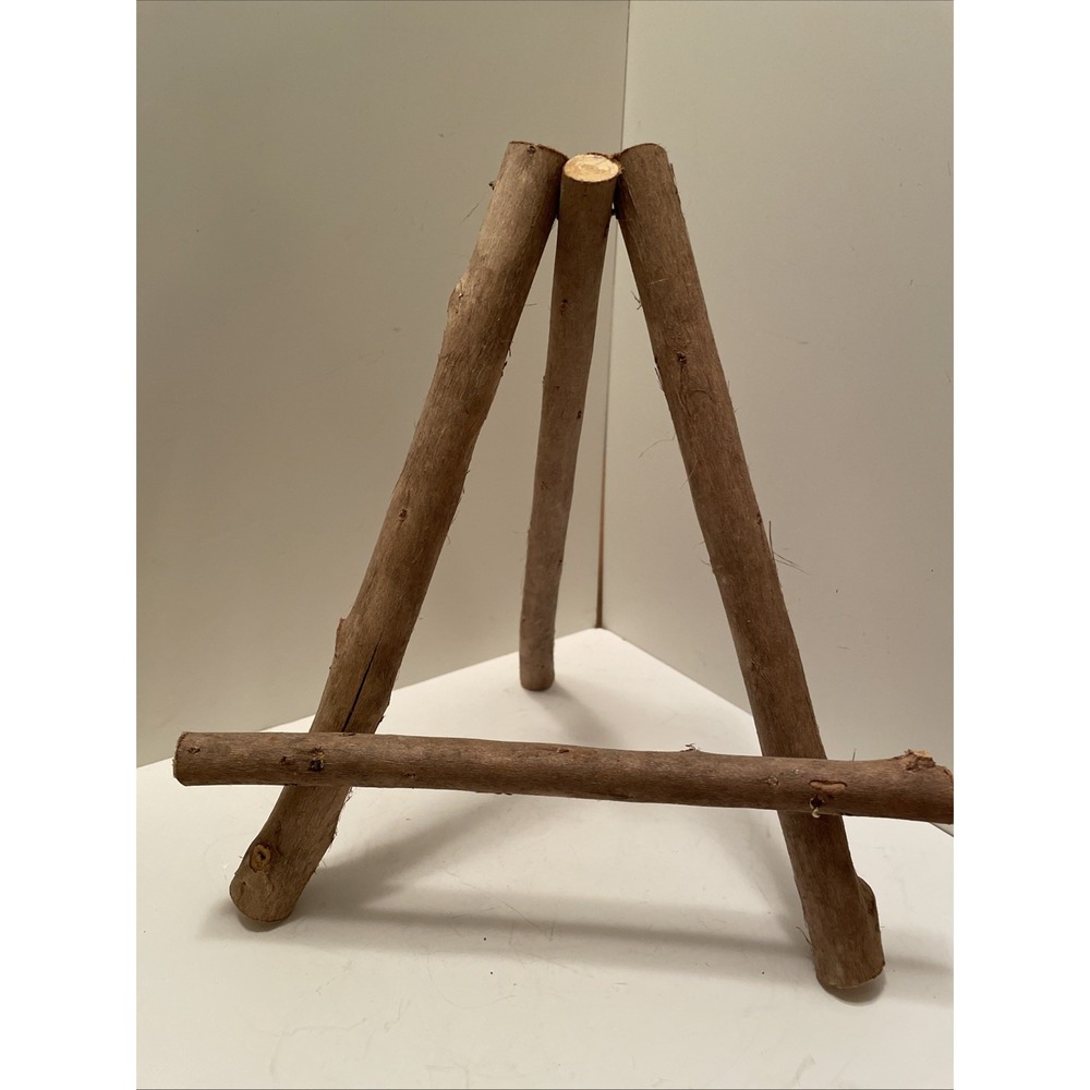 Rustic Wood Twig Tabletop Easel - Nature Inspired Picture & Art Display Stand